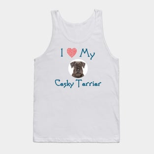 I Love My Cesky Terrier Tank Top